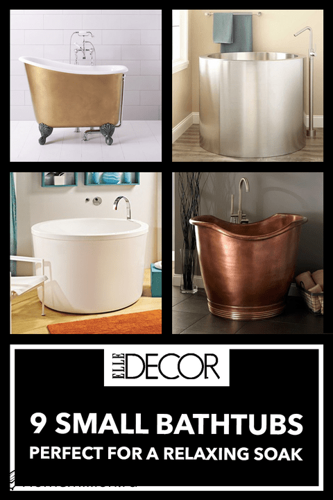 9 small bathtubs tiny bath tub sizes elledecorcom e52e77a - 9 Маленьких Ванн-Крошечные Размеры Ванны